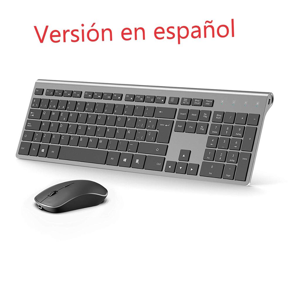 Gaming Keyboard And Mouse Combo Wireless - Wireless Keyboard and Mouse Set Spanish