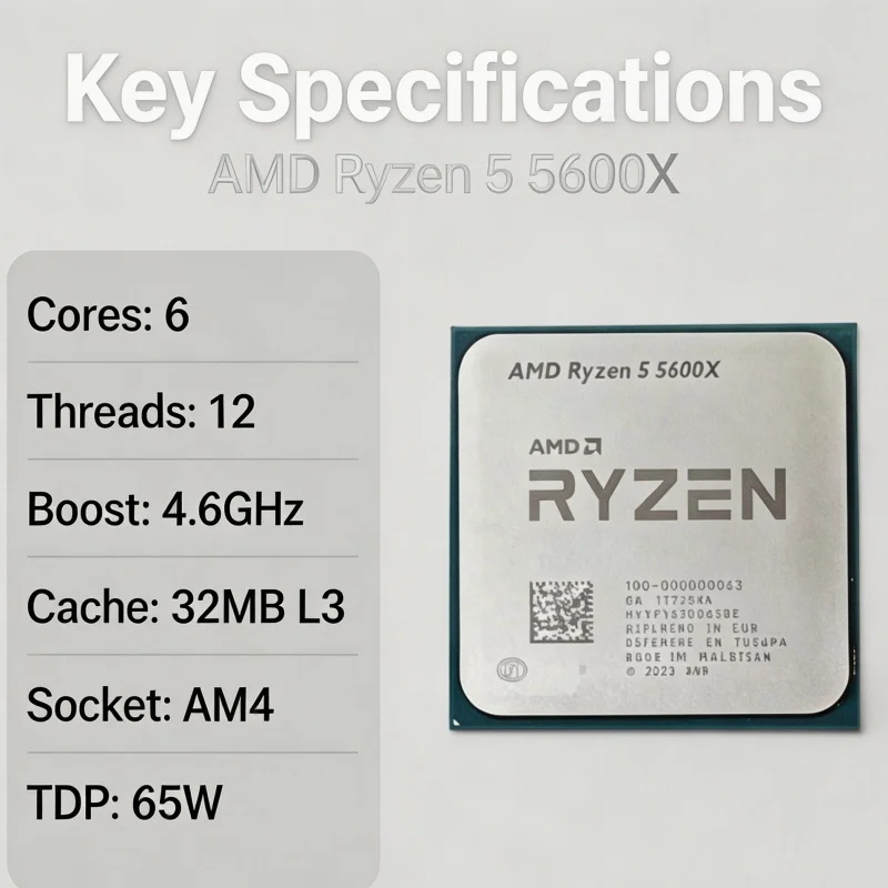 Amd Cpu Ryzen 5 - AMD Ryzen 5 5600X CPU 6‑Core
