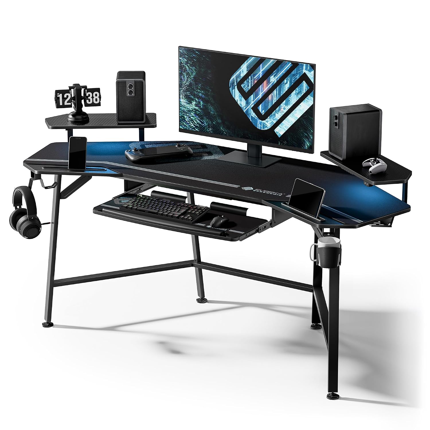 Keyboard Gaming Black - Gaming Desk Wing Shaped Keyboard Tray