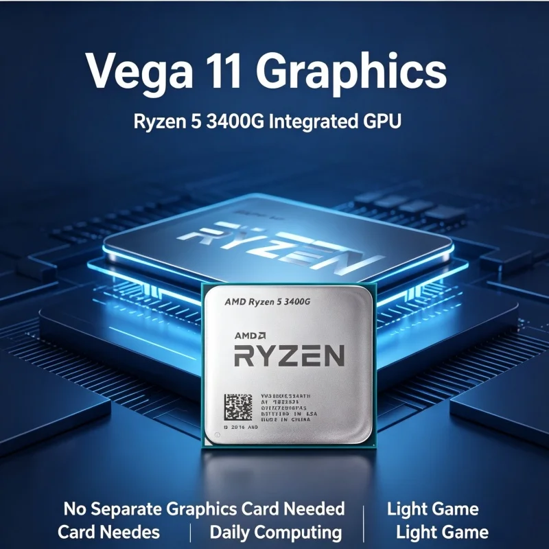 Amd Cpu Ryzen 5 - AMD Ryzen 5 3400G Desktop Tray