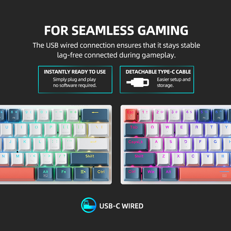 K500-B61 Machenike Mini Mechan - огляд і ціна Gaming Keyboard Hot Swappable
