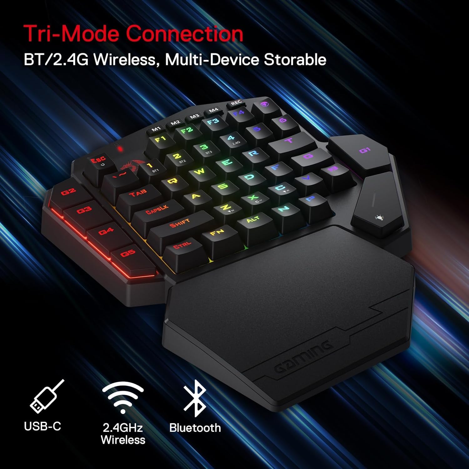 Redragon K585 PRO Wireless One - огляд і ціна Gaming Keyboard 1 Hand