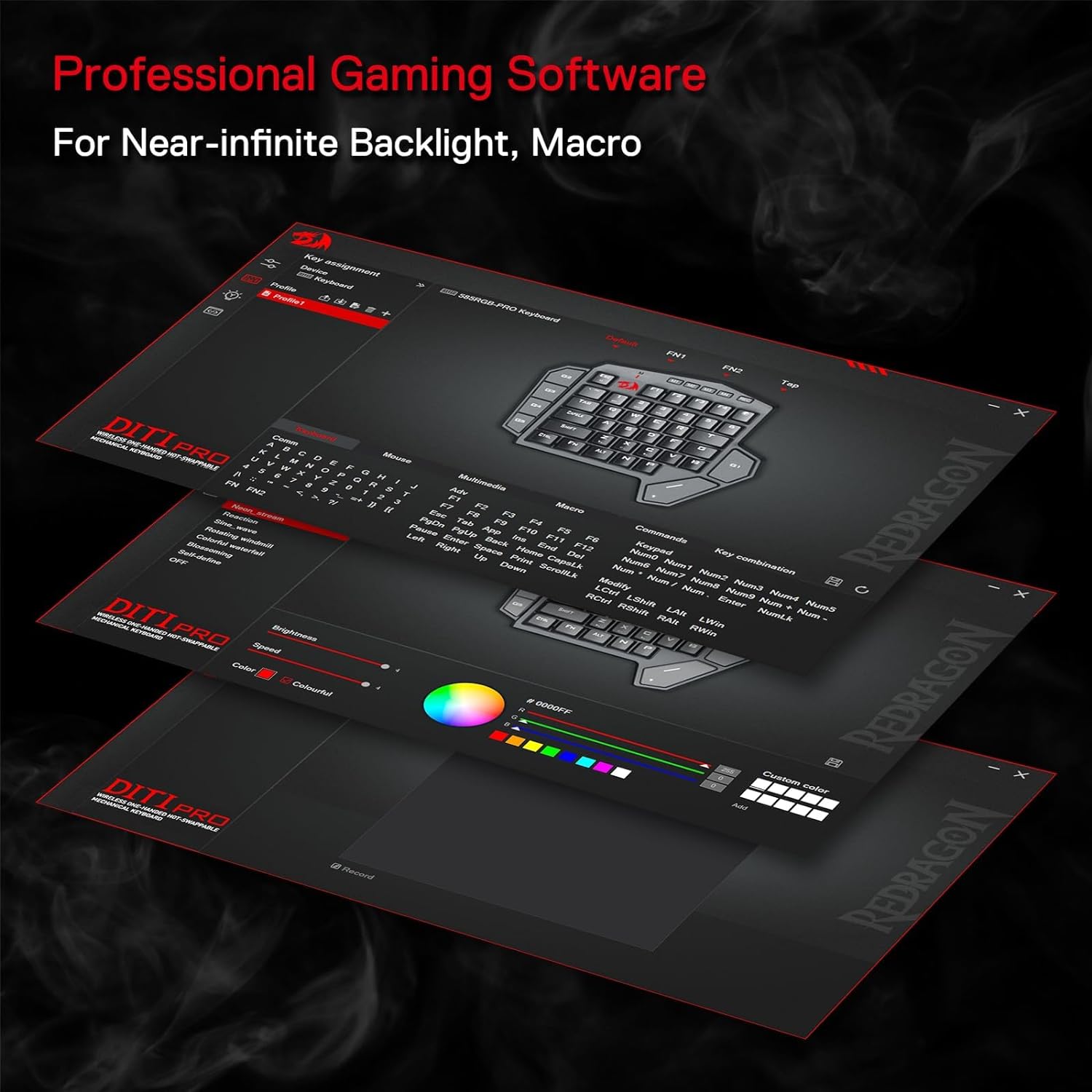 Redragon K585 PRO Wireless One - огляд і ціна Gaming Keyboard 1 Hand