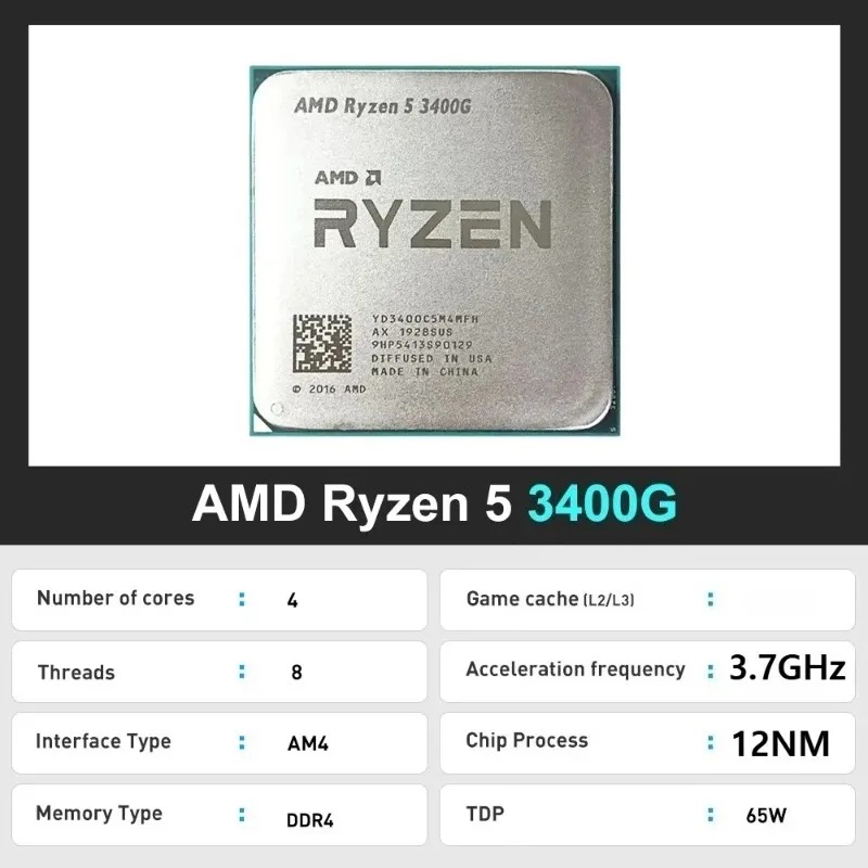 R5 3400G 100% Brand New AMD Ry - огляд і ціна Amd Cpu Ryzen 5