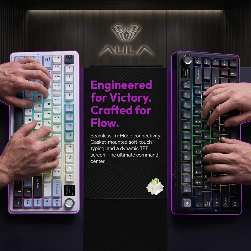 AULA F75 Max Mechanical Keyboa - огляд і ціна Gaming Keyboard Hot Swappable