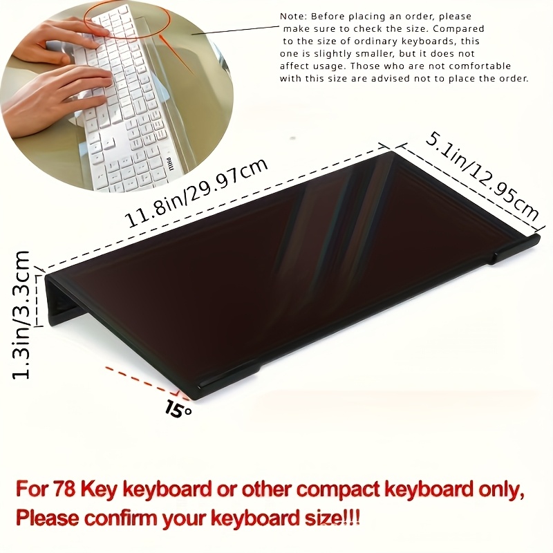 Acrylic keyboard stand, transp - огляд і ціна Gaming Keyboard Ergonomics