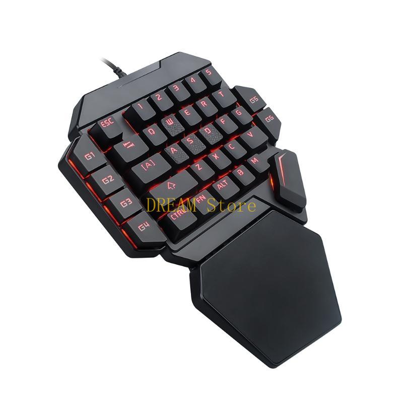 Single Hand RGB Luminous Backl - огляд і ціна Gaming Keyboard 1 Hand