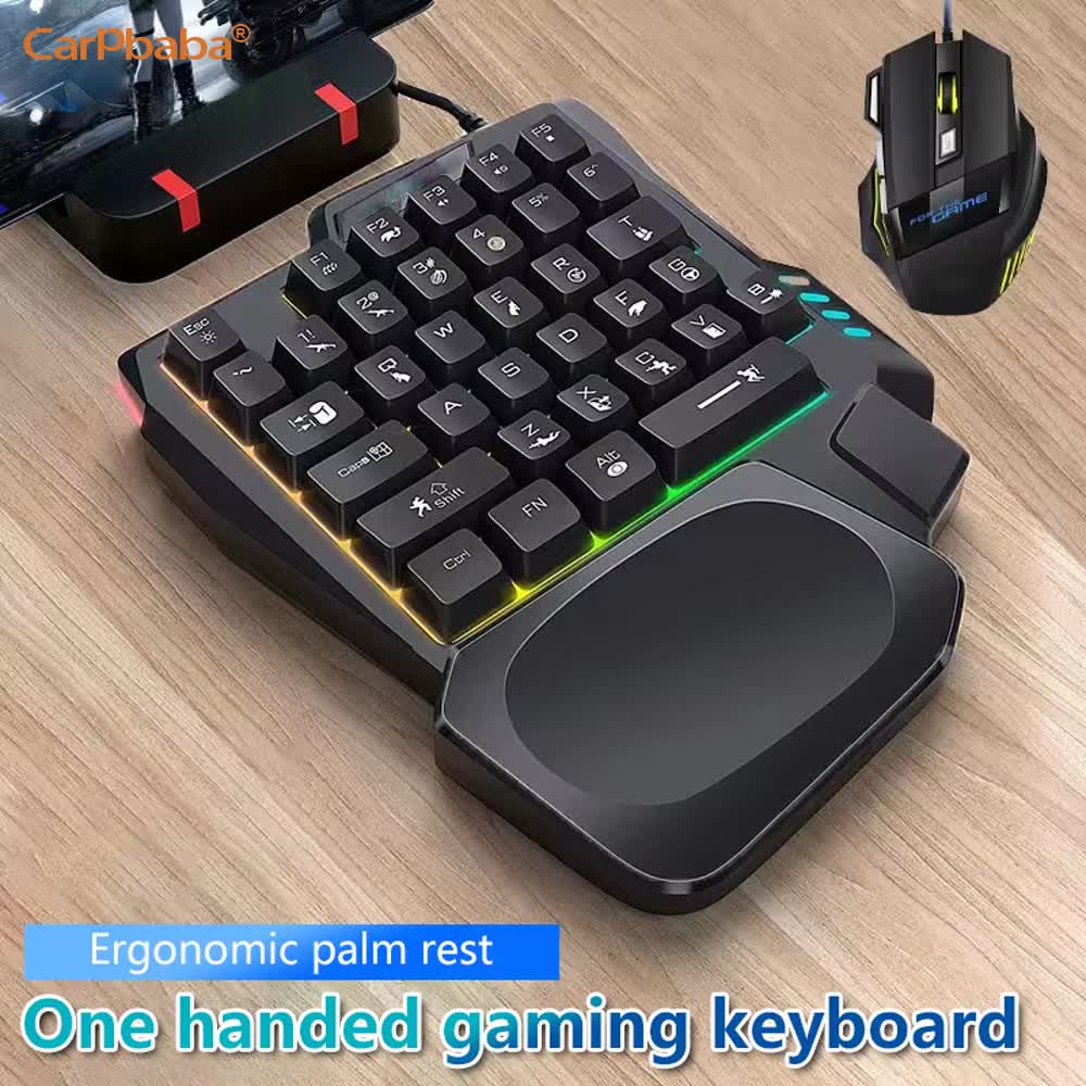 USB Single Hand One-Handed Gam - огляд і ціна Gaming Keyboard 1 Hand