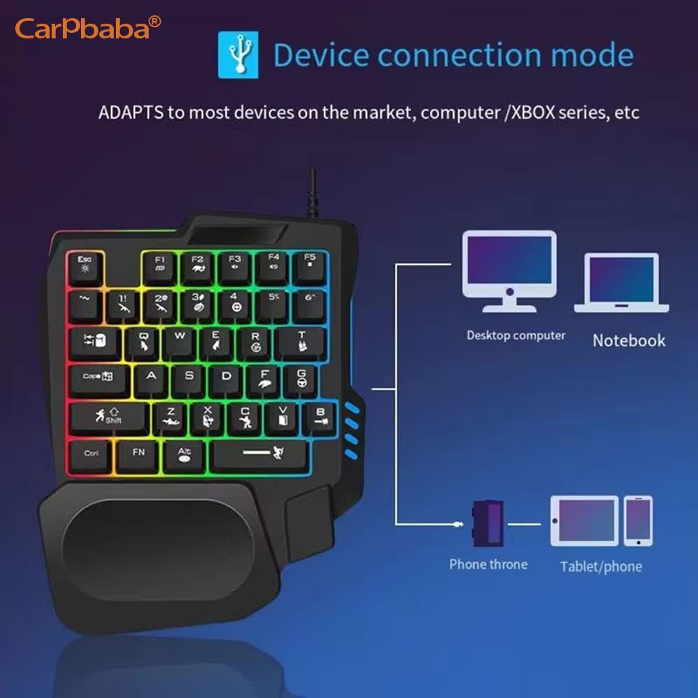 USB Single Hand One-Handed Gam - огляд і ціна Gaming Keyboard 1 Hand