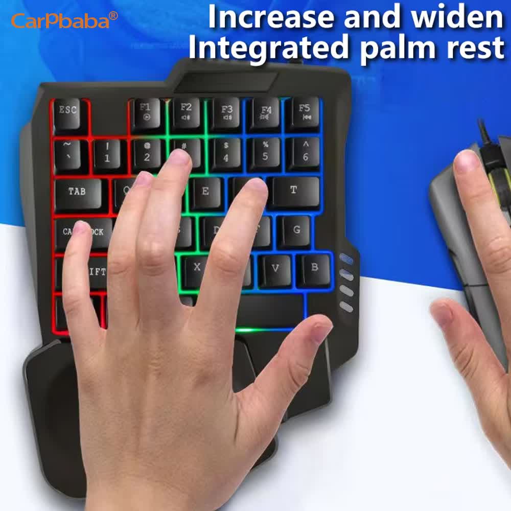 USB Single Hand One-Handed Gam - огляд і ціна Gaming Keyboard 1 Hand