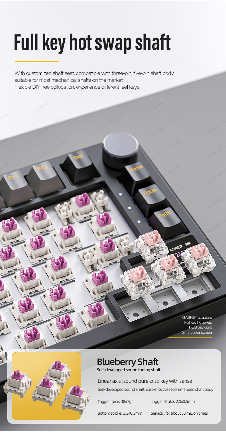 2024 New AL66 Mechanical Keybo - огляд і ціна Gaming Keyboard Hot Swappable