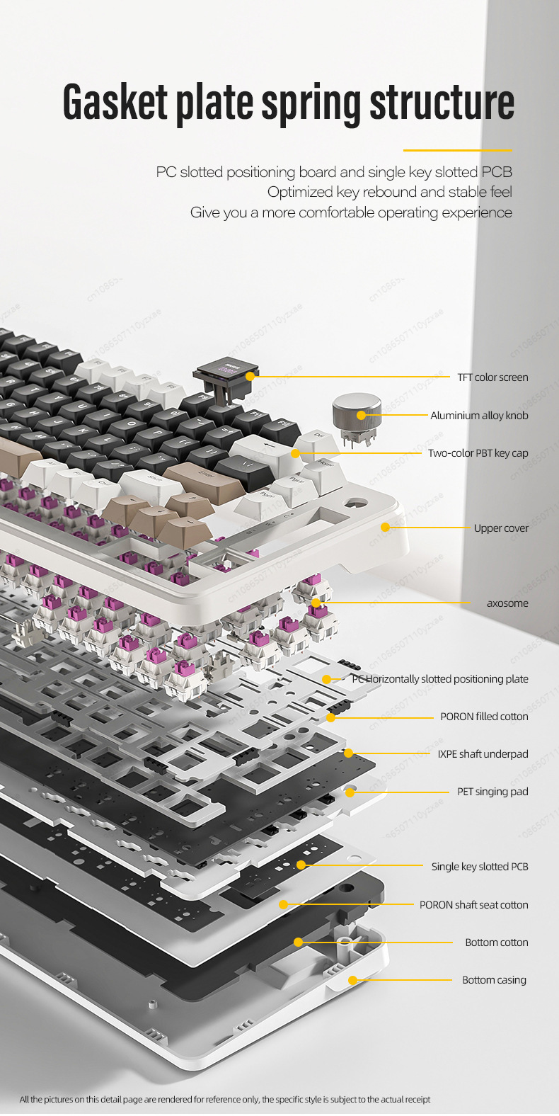 2024 New AL66 Mechanical Keybo - огляд і ціна Gaming Keyboard Hot Swappable