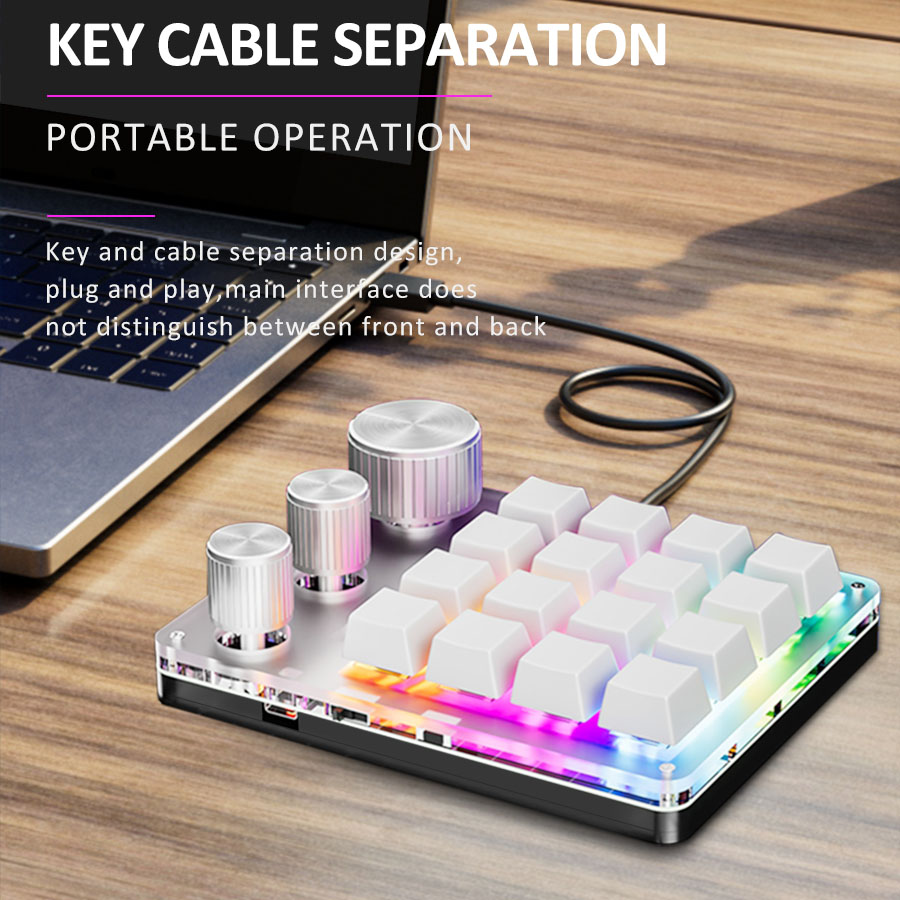 2.4G Customize Bluetooth 3 Mod - огляд і ціна Gaming Keyboard 1 Hand
