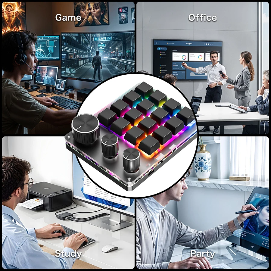 2.4G Customize Bluetooth 3 Mod - огляд і ціна Gaming Keyboard 1 Hand