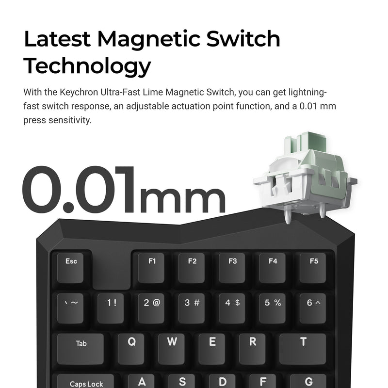 Keychron C0 HE 8K wired One Ha - огляд і ціна Gaming Keyboard 1 Hand