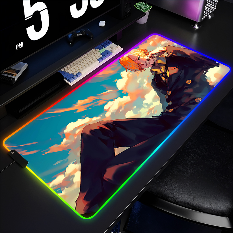 RGB Anime Mouse pad one piece  - огляд і ціна Gaming Keyboard No Rgb