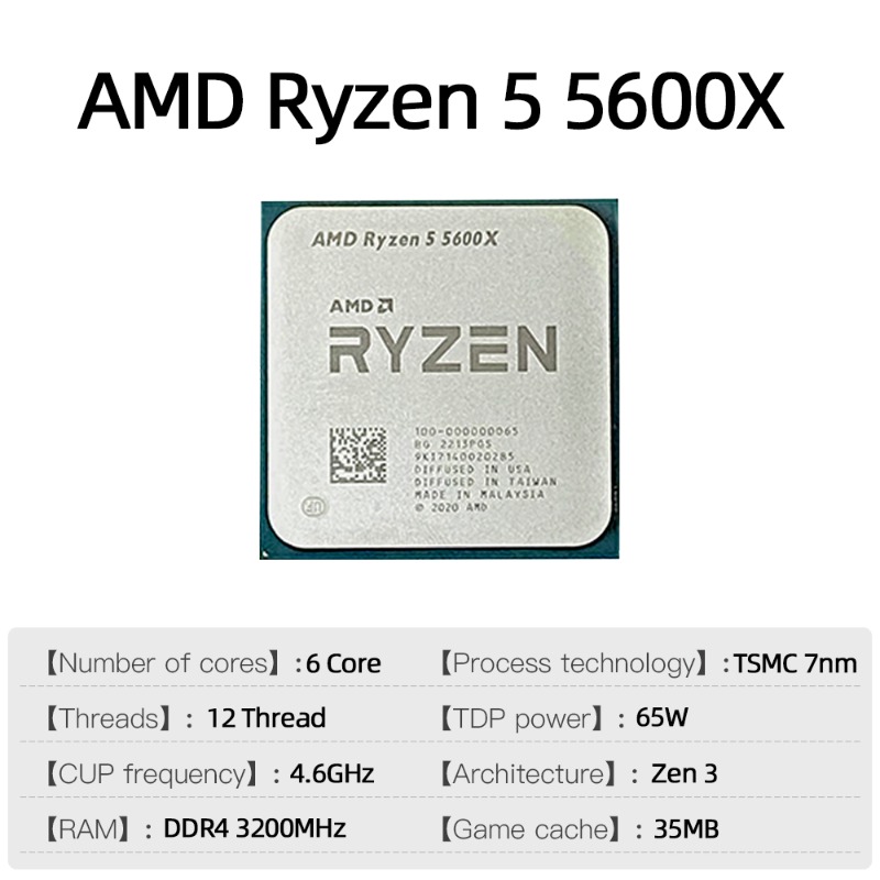 AMD Ryzen 5 5600X CPU 6‑Core 1 - огляд і ціна Amd Cpu Ryzen 5