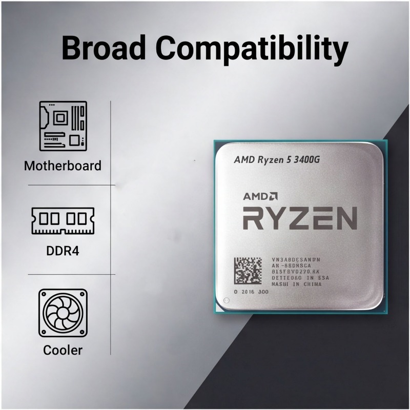 AMD Ryzen 5 3400G Desktop Tray - огляд і ціна Amd Cpu Ryzen 5