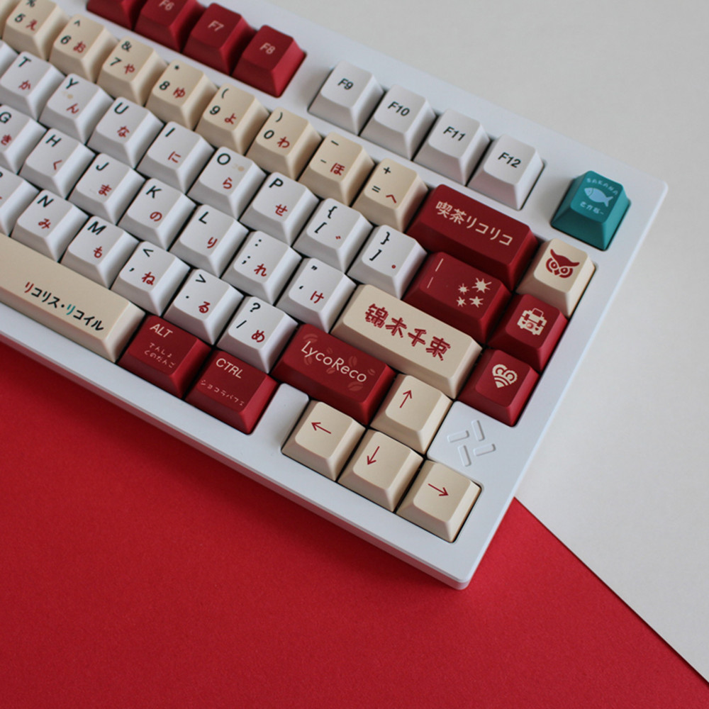 Lycoris Recoil Anime PBT Keyca - огляд і ціна Gaming Keyboard Ergonomics